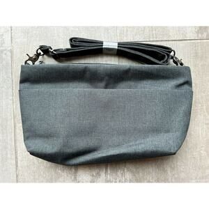 Los Angeles Boutique Charcoal Gray Green Hobo Crossbody Shoulder Bag Purse New